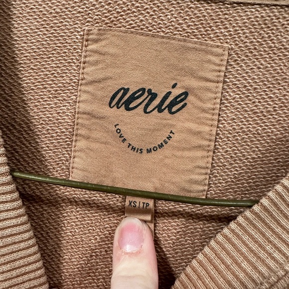 Aerie The Chill Crewneck Oversized Sweatshirt “Sunday Scaries” - Picture 3 of 4